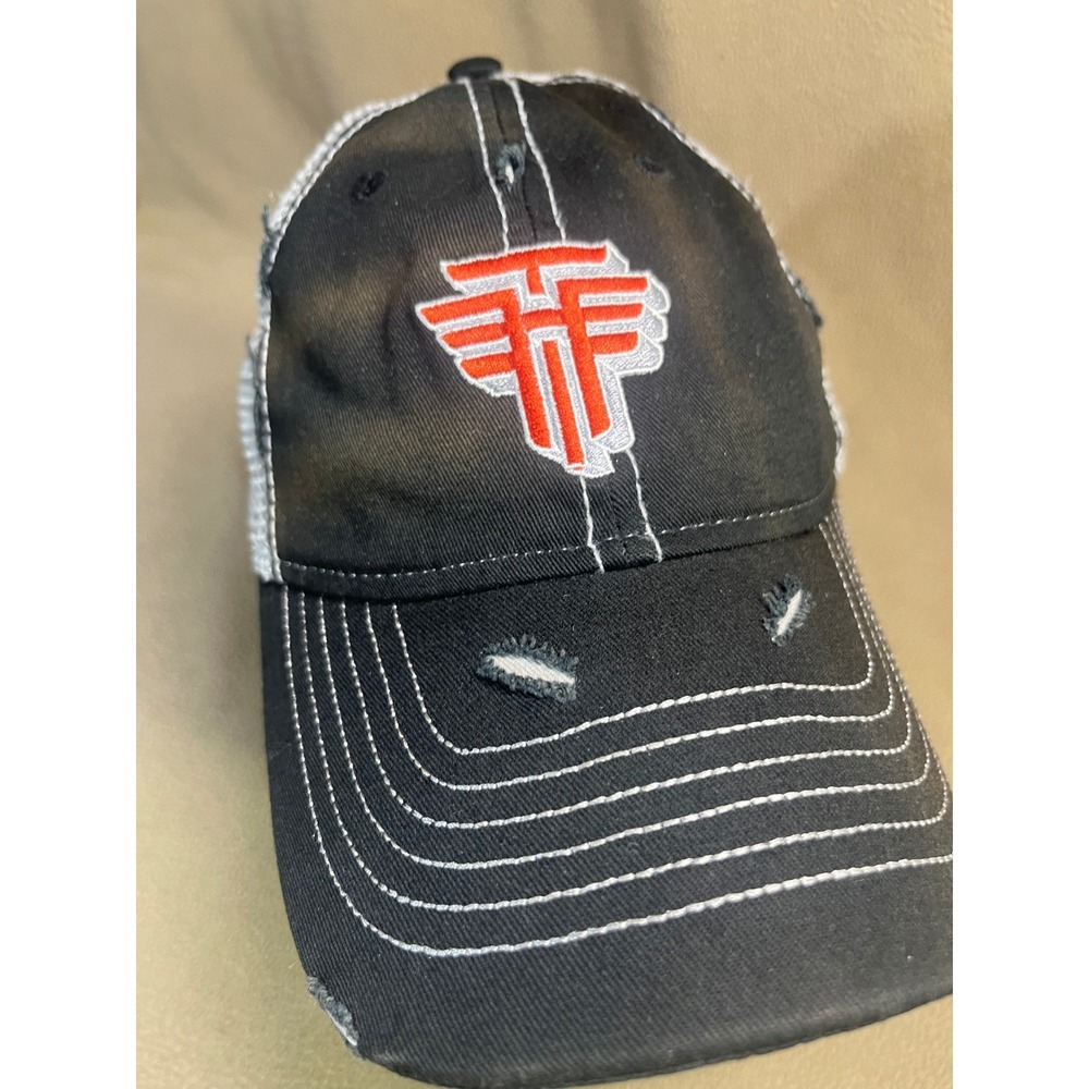 Tim Hawkins Hat Cap Snap Back Black Distressed Trucker Adjustable - Picture 3 of 15